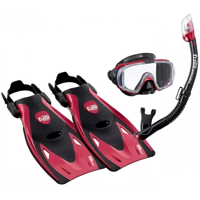 TUSA Visio Metalic Dry Snorkelling Set - Image 4